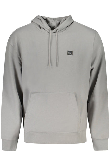 CALVIN KLEIN MEN'S GRAY ZIP-UP SWEATSHIRT