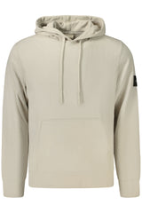 CALVIN KLEIN MEN'S GRAY ZIP-UP SWEATSHIRT