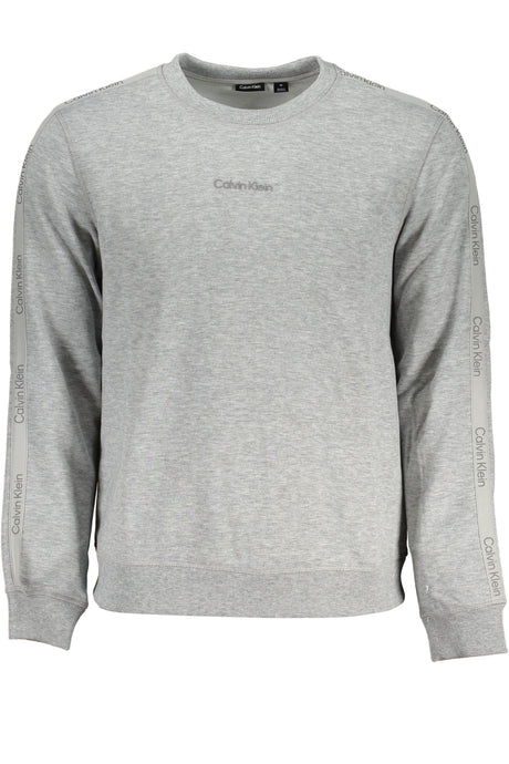 CALVIN KLEIN MEN'S GRAY ZIPLESS SWEATSHIRT