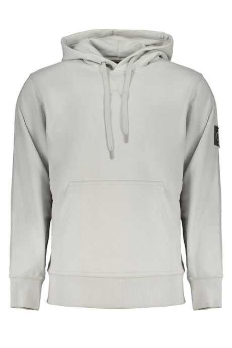 CALVIN KLEIN MEN'S GRAY ZIPLESS SWEATSHIRT
