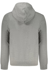 CALVIN KLEIN MEN'S GRAY ZIP-UP SWEATSHIRT