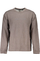 CALVIN KLEIN MEN'S BROWN ZIPLESS SWEATSHIRT