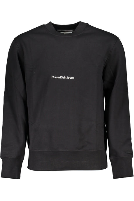 CALVIN KLEIN MEN'S BLACK ZIPLESS SWEATSHIRT