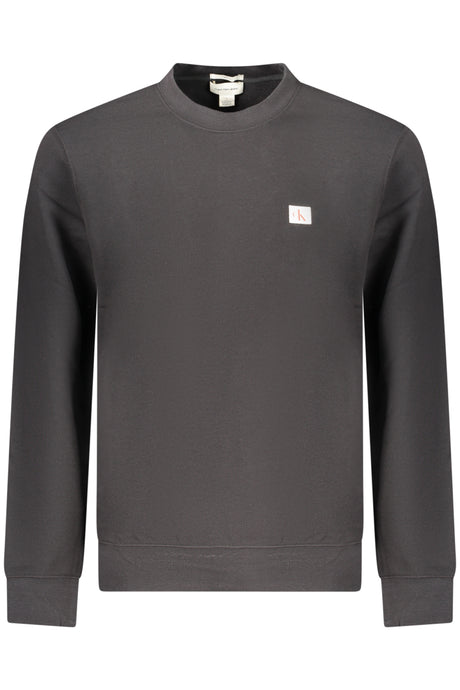 CALVIN KLEIN MEN'S BLACK ZIP-UP SWEATSHIRT