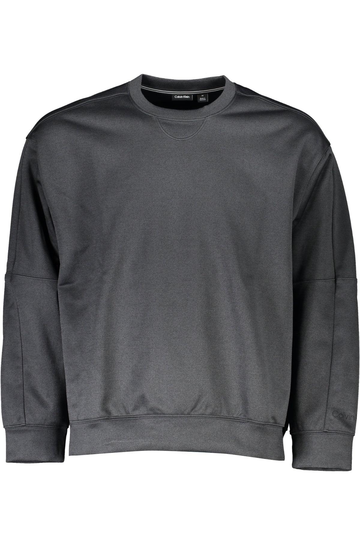 CALVIN KLEIN MEN'S BLACK ZIPLESS SWEATSHIRT