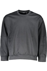CALVIN KLEIN MEN'S BLACK ZIPLESS SWEATSHIRT