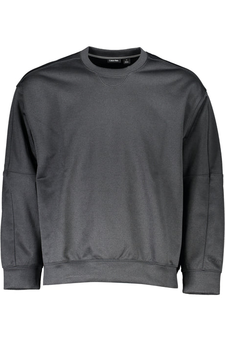 CALVIN KLEIN MEN'S BLACK ZIPLESS SWEATSHIRT
