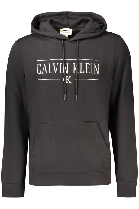 CALVIN KLEIN MEN'S BLACK ZIP-UP SWEATSHIRT