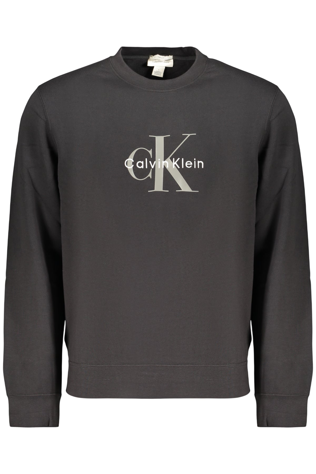 CALVIN KLEIN MEN'S BLACK ZIP-UP SWEATSHIRT
