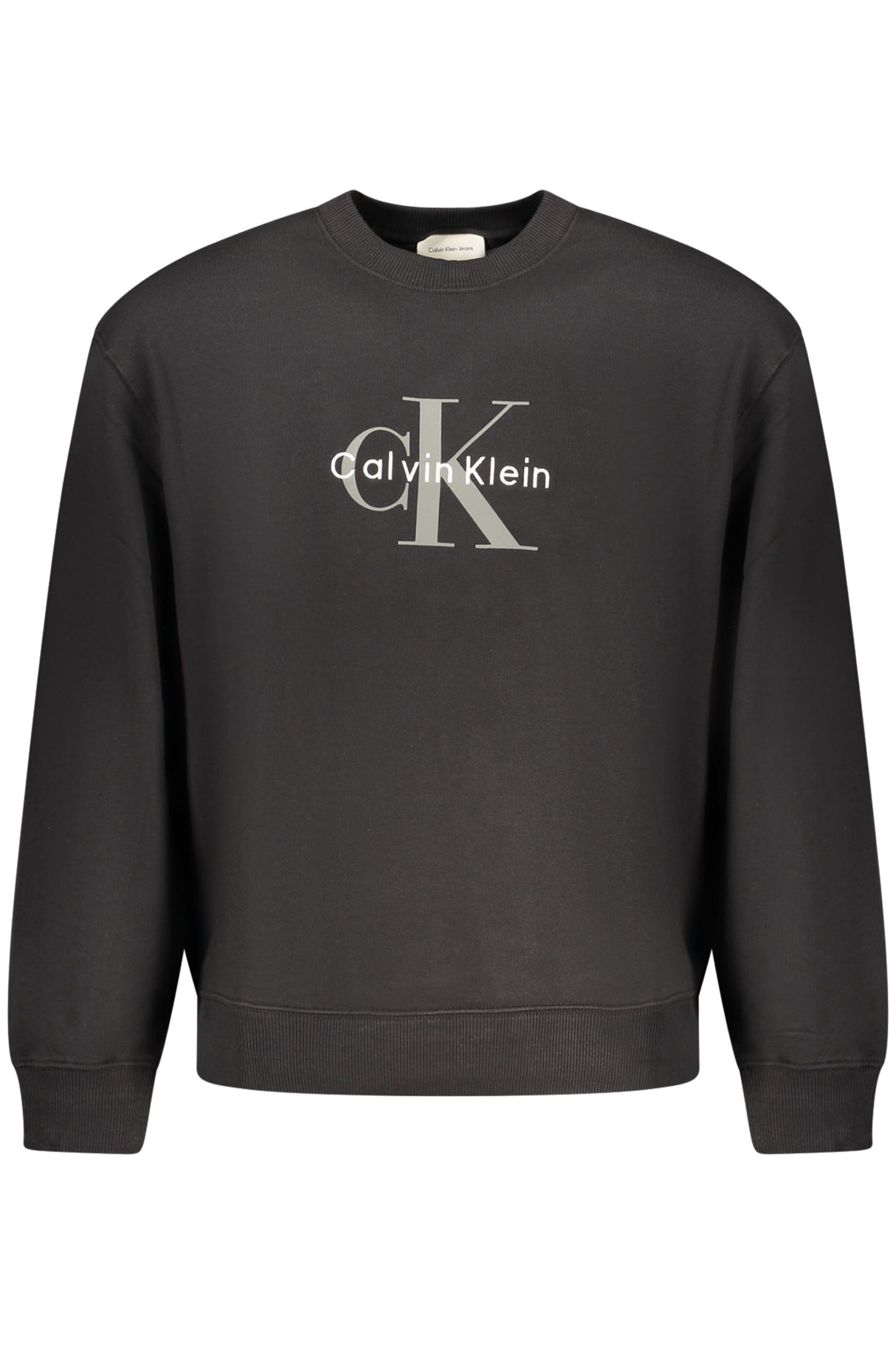 CALVIN KLEIN MEN'S BLACK ZIP-UP SWEATSHIRT