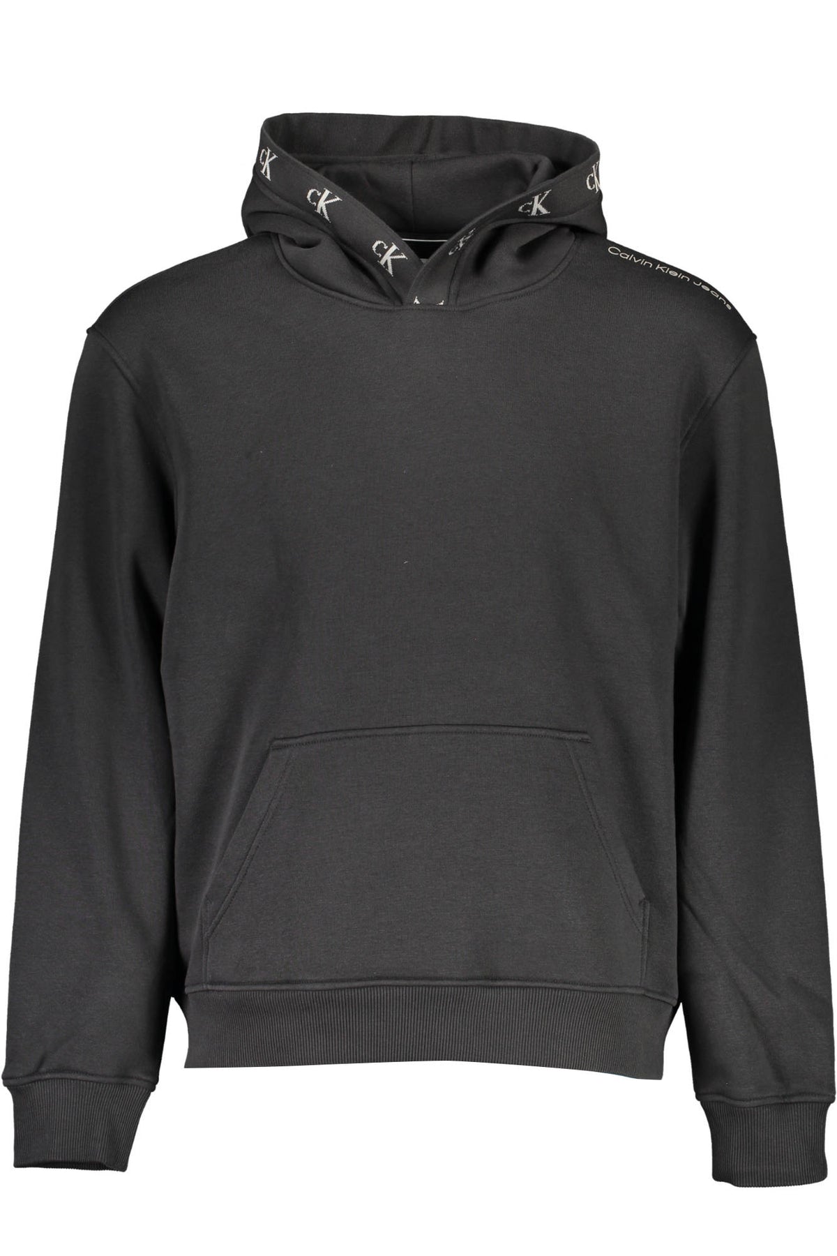 CALVIN KLEIN MEN'S BLACK ZIP-UP SWEATSHIRT