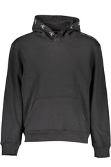 CALVIN KLEIN MEN'S BLACK ZIP-UP SWEATSHIRT