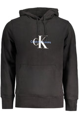 CALVIN KLEIN MEN'S BLACK ZIP-UP SWEATSHIRT