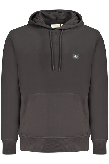 CALVIN KLEIN MEN'S BLACK ZIP-UP SWEATSHIRT