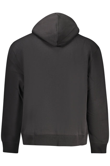 CALVIN KLEIN MEN'S BLACK ZIP-UP SWEATSHIRT