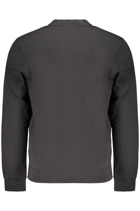 CALVIN KLEIN MEN'S BLACK ZIP-UP SWEATSHIRT