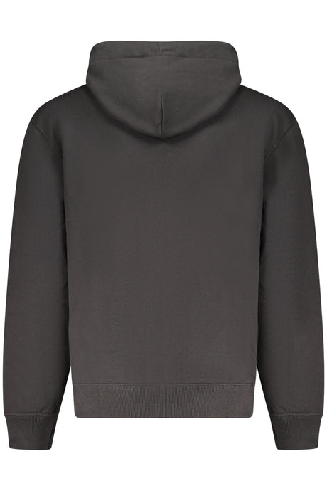 CALVIN KLEIN MEN'S BLACK ZIP-UP SWEATSHIRT