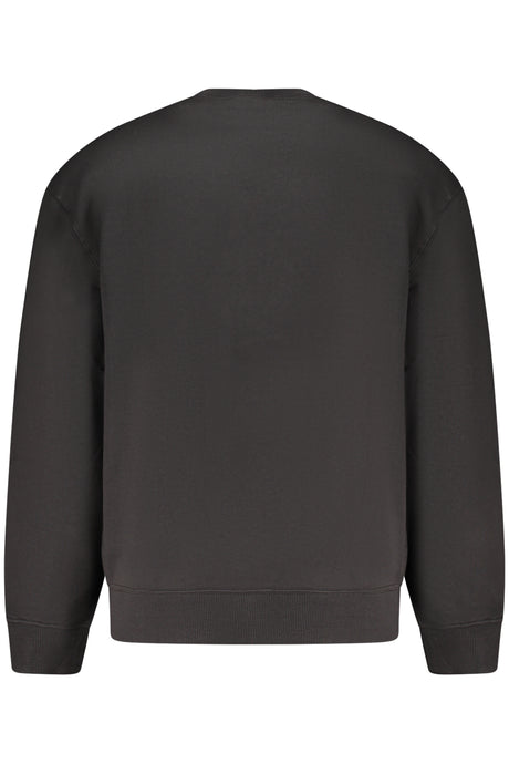 CALVIN KLEIN MEN'S BLACK ZIP-UP SWEATSHIRT