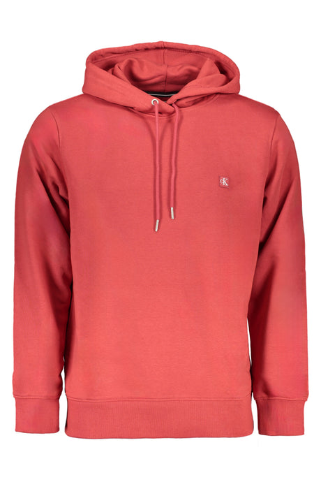 CALVIN KLEIN MEN'S RED ZIP-OUT SWEATSHIRT