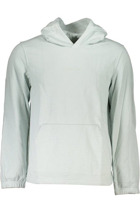 CALVIN KLEIN MEN'S GREEN ZIPLESS SWEATSHIRT