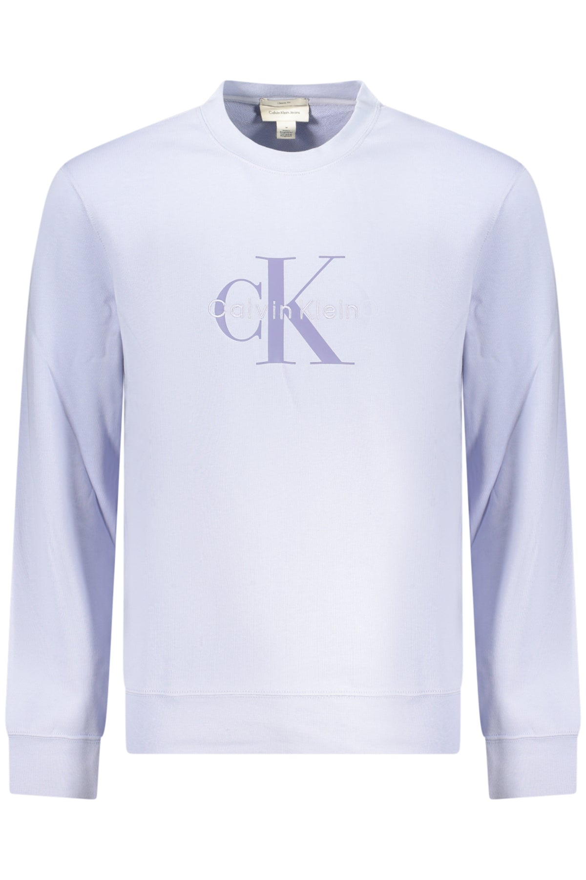 CALVIN KLEIN MEN'S PURPLE ZIP-UP SWEATSHIRT