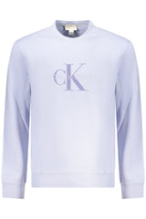 CALVIN KLEIN MEN'S PURPLE ZIP-UP SWEATSHIRT