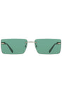 CALVIN KLEIN WOMEN'S SUNGLASSES GREEN