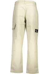 CALVIN KLEIN MEN'S BEIGE TROUSERS
