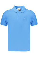 CALVIN KLEIN MEN'S SHORT-SLEEVE POLO SHIRT, BLUE