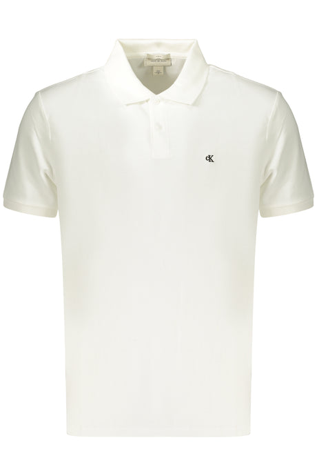 CALVIN KLEIN MEN'S SHORT-SLEEVE POLO SHIRT WHITE