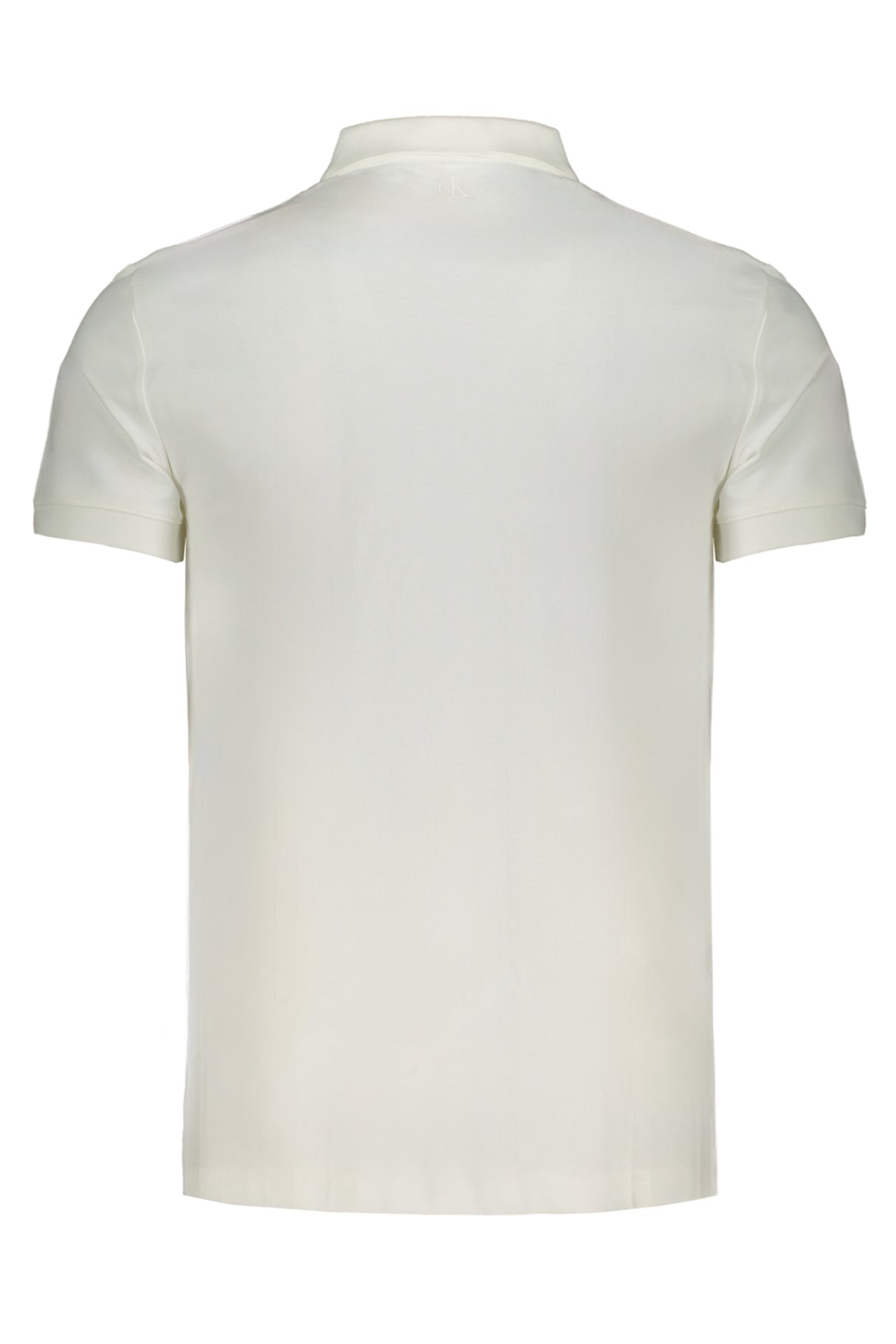 CALVIN KLEIN MEN'S WHITE SHORT SLEEVE POLO SHIRT