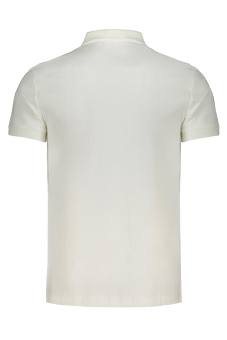 CALVIN KLEIN MEN'S WHITE SHORT SLEEVE POLO SHIRT