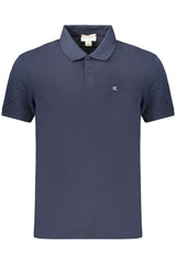 CALVIN KLEIN MEN'S SHORT-SLEEVE POLO SHIRT, BLUE