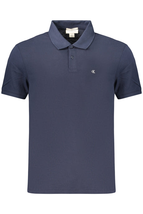 CALVIN KLEIN MEN'S SHORT-SLEEVE POLO SHIRT, BLUE