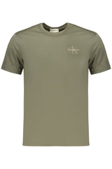 CALVIN KLEIN MEN'S SHORT-SLEEVED T-SHIRT GREEN