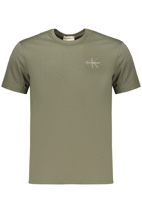 CALVIN KLEIN MEN'S SHORT-SLEEVED T-SHIRT GREEN