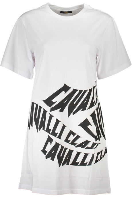 CAVALLI CLASS SHORT DRESS WOMEN WHITE