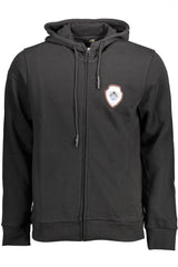 CAVALLI CLASS MEN'S ZIP-UP SWEATSHIRT BLACK