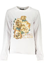 CAVALLI CLASS WOMEN'S WHITE SWEATSHIRT WITHOUT ZIP