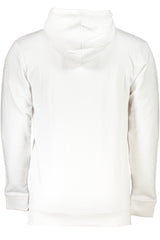 CAVALLI CLASS MEN'S WHITE ZIPLESS SWEATSHIRT