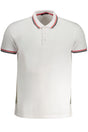 CAVALLI CLASS MEN'S WHITE SHORT SLEEVED POLO SHIRT