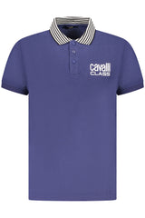 CAVALLI CLASS POLO SHORT SLEEVE MEN BLUE