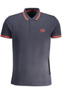 CAVALLI CLASS MEN'S SHORT SLEEVED POLO SHIRT BLUE