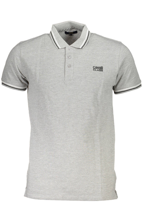 CAVALLI CLASS POLO SHORT SLEEVES MEN GREY