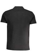 CAVALLI CLASS MEN'S SHORT SLEEVED POLO SHIRT BLACK