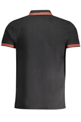 CAVALLI CLASS MEN'S SHORT SLEEVED POLO SHIRT BLACK