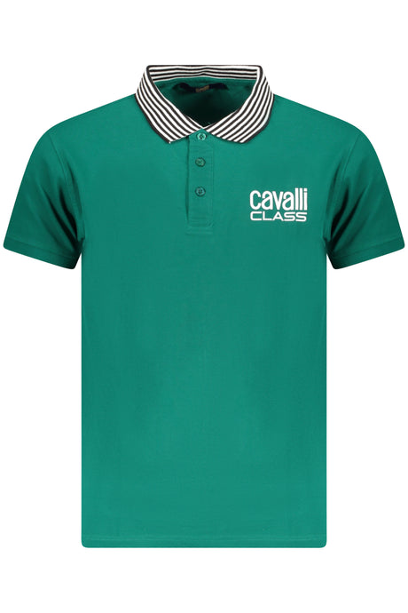 CAVALLI CLASS POLO SHORT SLEEVES MEN GREEN