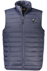 CAVALLI CLASS MEN'S BLUE SLEEVELESS JACKET