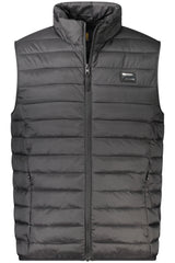 CAVALLI CLASS MEN'S BLACK SLEEVELESS JACKET