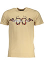 CAVALLI CLASS MEN'S SHORT SLEEVED T-SHIRT BEIGE